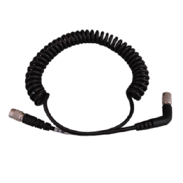 CABLE ALIMENTACIÓN ACODADO H-H 4 PIN 0.75M ESPIRAL